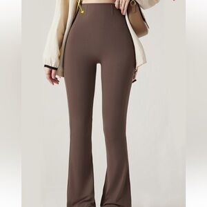 Faja Flare Active Wear Body Shaper Pants | BROWN